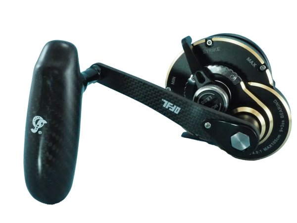 画像2: オーシャンフリークス/ TECOMAX 6600 限定マットブラック＆カーボンハンドルセット(右ハンドル) (2)